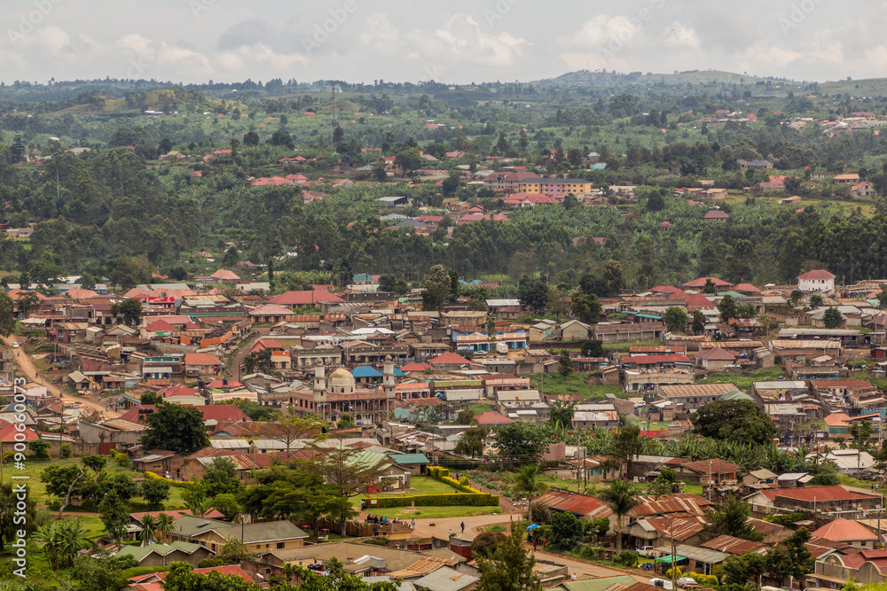 Aerial view of Fort Portal, Uganda Aerial view of Fort Portal, Uganda