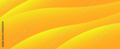yellow background with dynamic curve line elegant graphic design element decoration