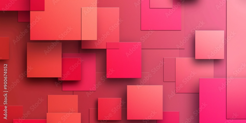 Geometric abstract red background. A dynamic and vibrant depiction of overlapping red and pink rectangles in varying shades and sizes. For modern design, digital backgrounds, and marketing materials. Geometric abstract red background. A dynamic and vibrant depiction of overlapping red and pink rectangles in varying shades and sizes. For modern design, digital backgrounds, and marketing materials.