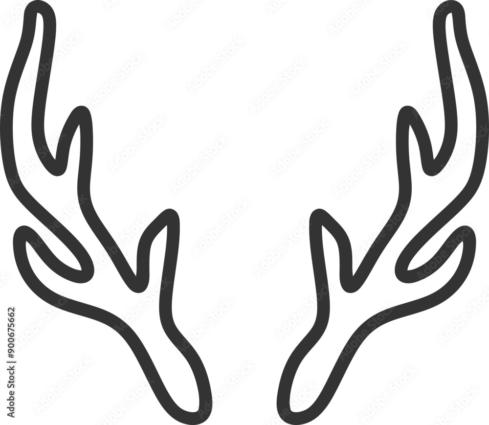 Obraz premium Antlers Graphic Image