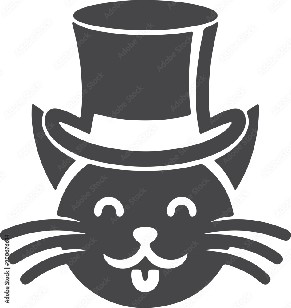 Black Cat Set Isolated White Background, Vector Illustration Black Cat Set Isolated White Background, Vector Illustration