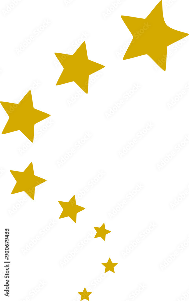 Fototapeta premium Stars Line Graphic Design