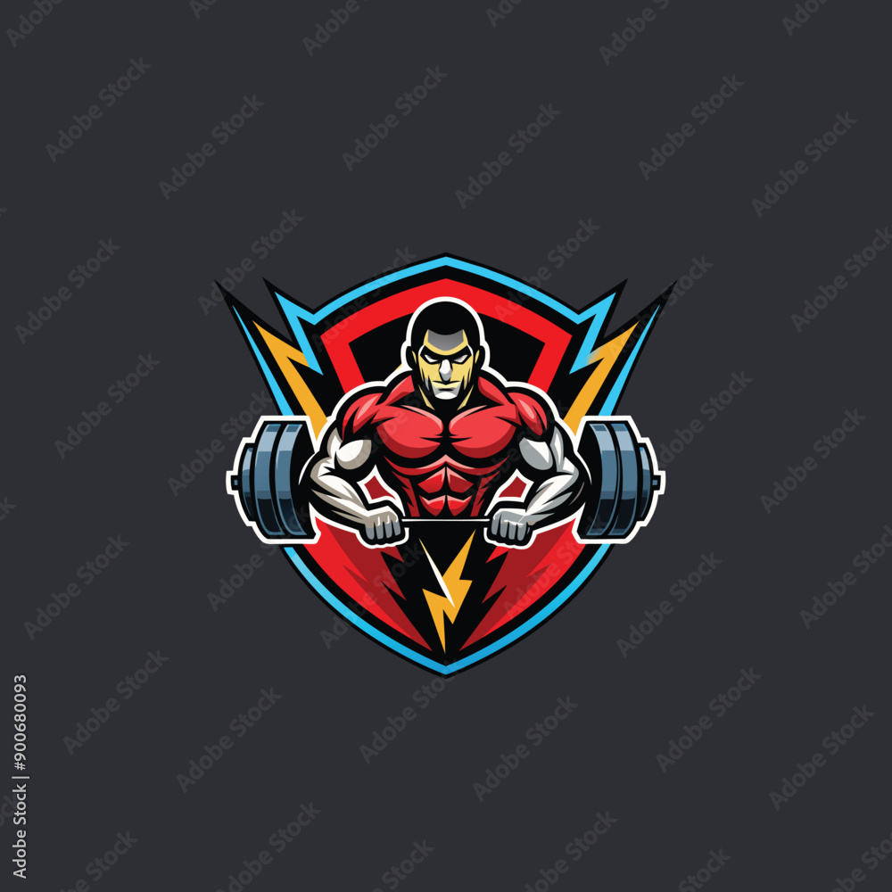 Fototapeta premium gym wonderful logo