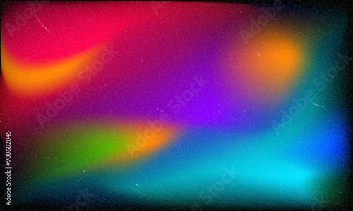 Beautiful Vector color gradient background with noise. Abstract pastel holographic blurred grainy gradient banner background texture Colorful digital grain soft noise effect Nostalgia, vintage, retro