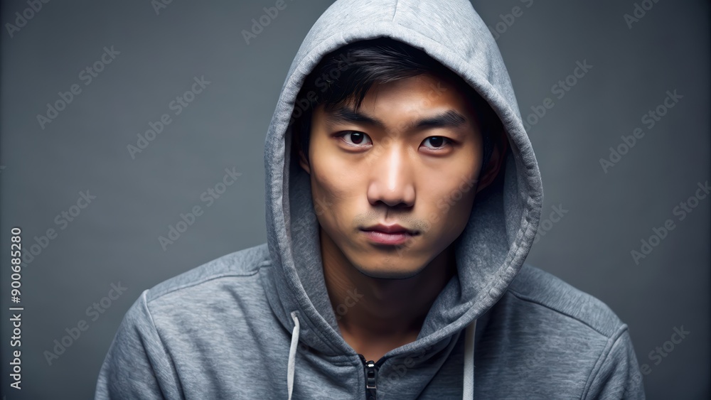 Young Asian male in a hoodie looking at the camera, hoodie, camera, Asian, man, portrait, millennial, casual, cool, trendy Young Asian male in a hoodie looking at the camera, hoodie, camera, Asian, man, portrait, millennial, casual, cool, trendy