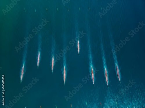 Fotografie Traditional dragon boat racing, in China, coincides with the 5th day of the 5th Chinese lunar month