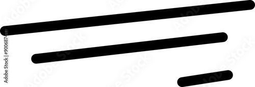 Black Underline Vector Graphic 