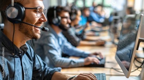 man Sales Customer Service encompasses all interactions between a business and its customers throughout the sales process and beyond.  © Sittipol 