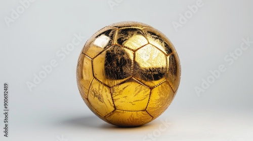 Golden soccer ball