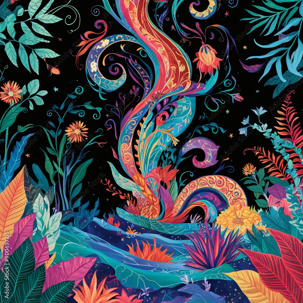 Abstract Floral Background Abstract Floral Background