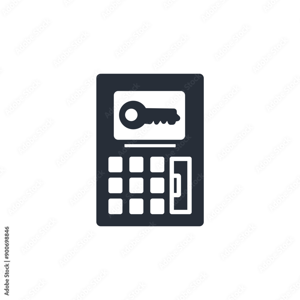 digital lock icon. vector.Editable stroke.linear style sign for use web design,logo.Symbol illustration. digital lock icon. vector.Editable stroke.linear style sign for use web design,logo.Symbol illustration.