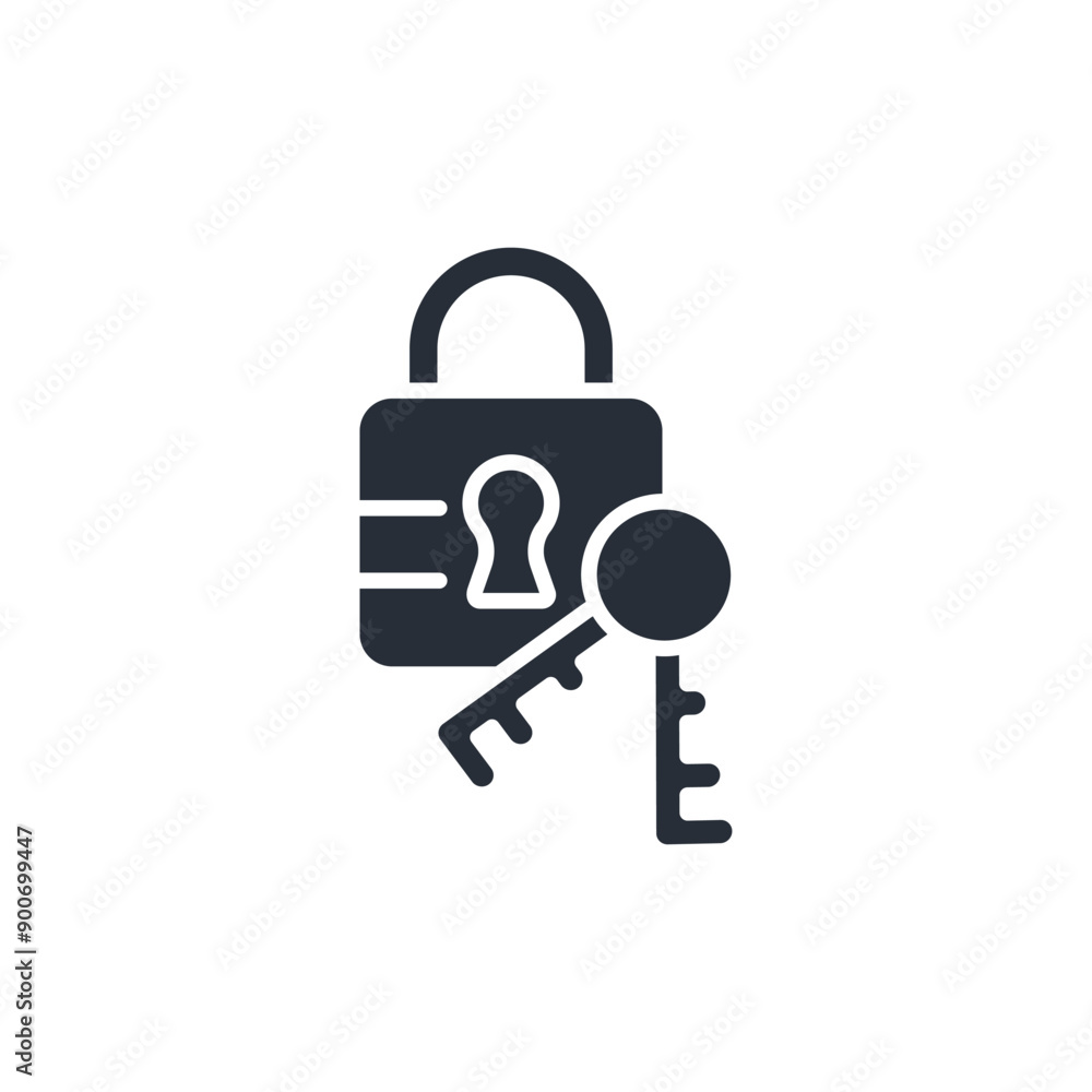 lockable icon. vector.Editable stroke.linear style sign for use web design,logo.Symbol illustration. lockable icon. vector.Editable stroke.linear style sign for use web design,logo.Symbol illustration.