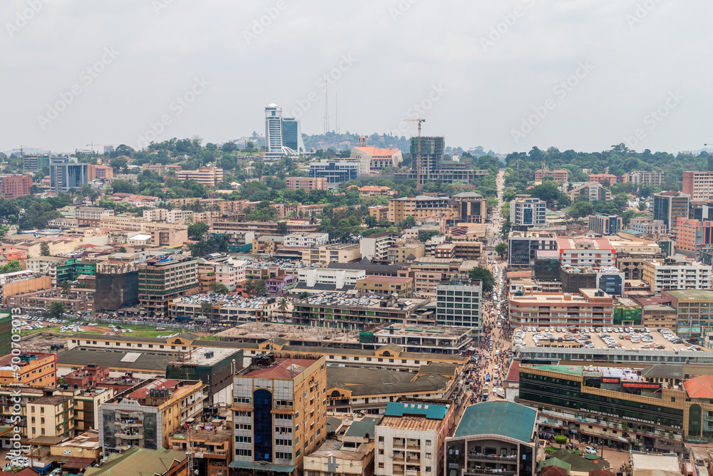 Obraz premium Aerial view of Kampala, Uganda