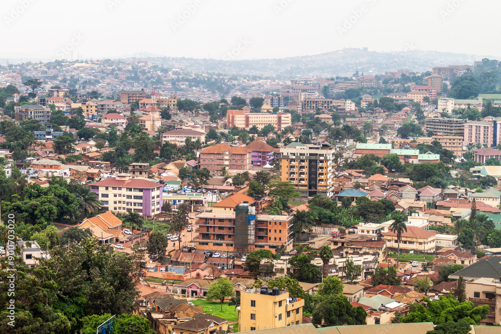 Aerial view of Kampala, Uganda Aerial view of Kampala, Uganda