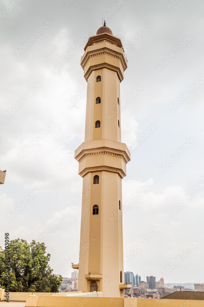 Obraz premium Minaret of the Uganda National Mosque in Kampala, Uganda