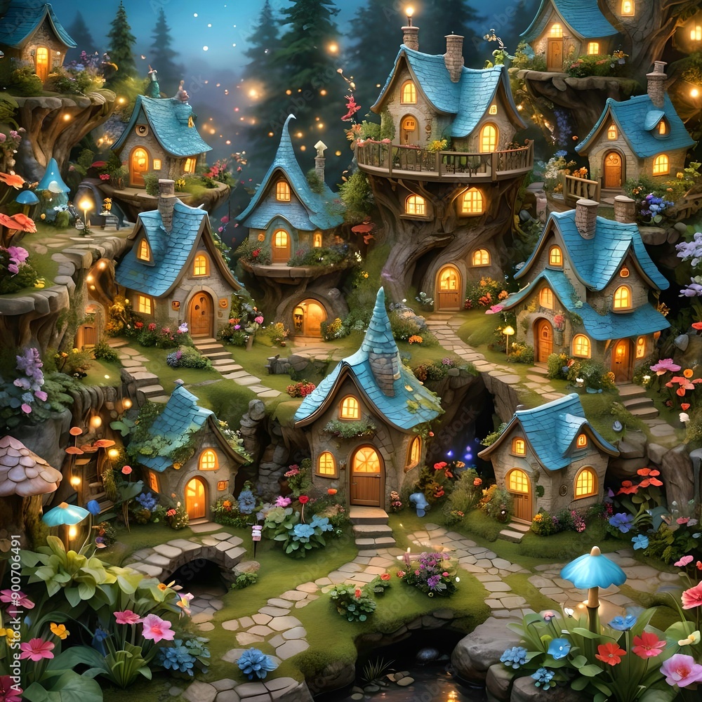 Fototapeta premium A beautiful village 