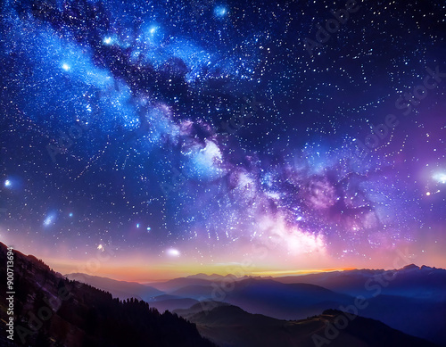 Firefly Cosmos Filled with Stars- A breathtaking view of the cosmos, filled with countless stars, ca