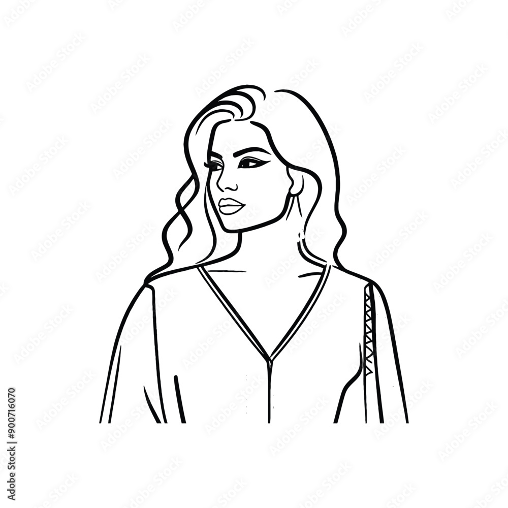woman wear traditional fashion An Egyptian kaftan woman wear traditional fashion An Egyptian kaftan