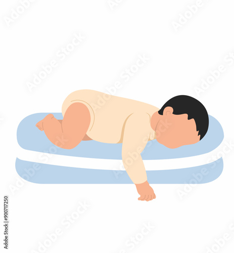 Newborn sleeping position: Prone position with pillow