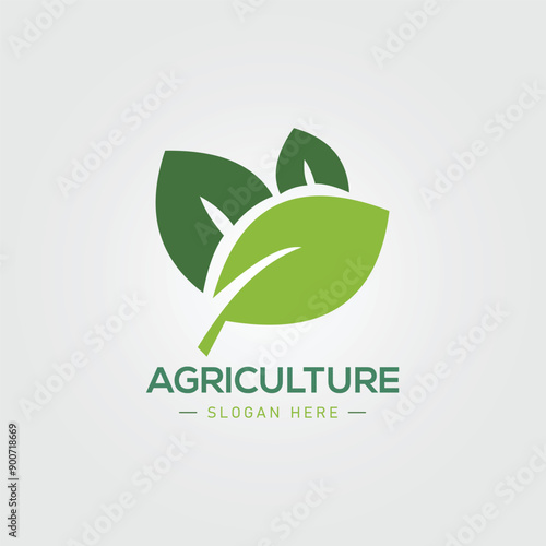 Green leaf nature eco logo vector