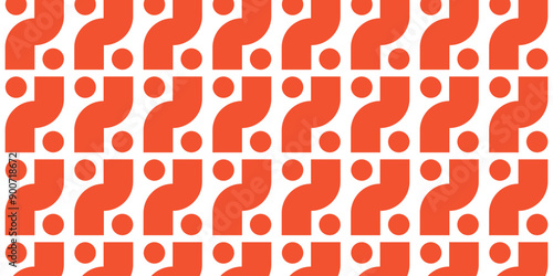 Abstrcat Geometric Pattern with bold Shapes 