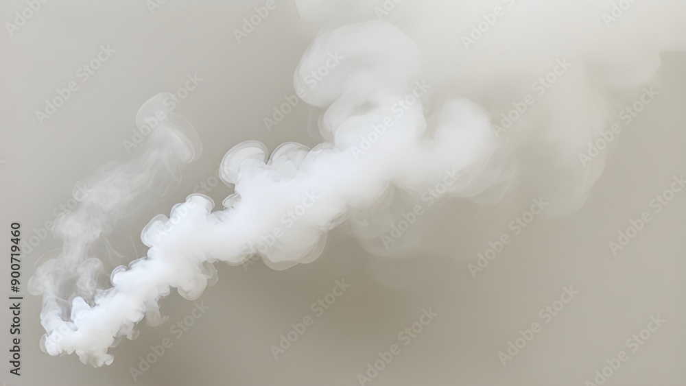 Naklejka premium smoke on black background