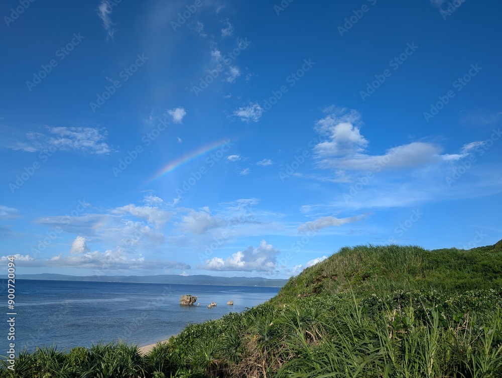 Rainbow over the sea