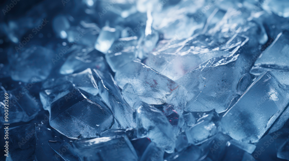 Close up view of ice cubes. Crystalline appearance. Ice Texture Background. Close up view of ice cubes. Crystalline appearance. Ice Texture Background.