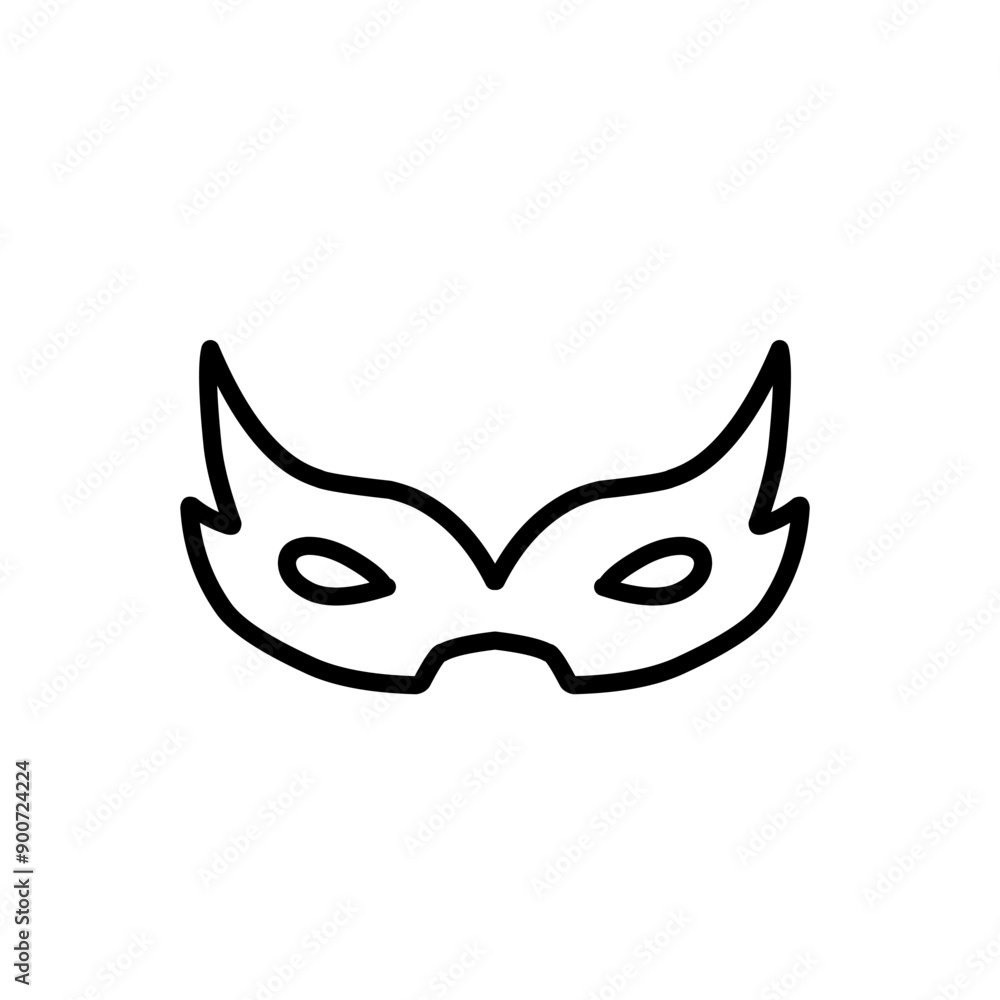superhero mask line icon superhero mask line icon