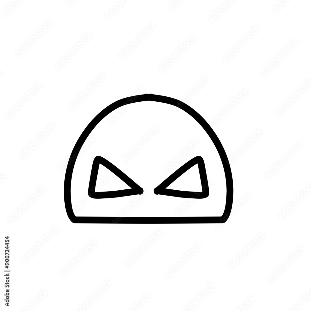 superhero mask line icon superhero mask line icon