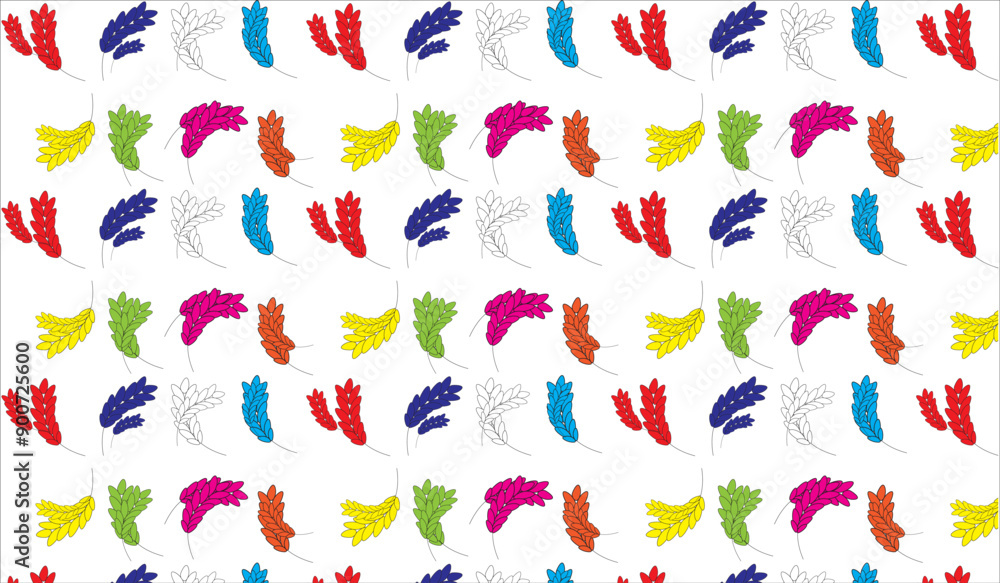 Colorful flowers on a white background Colorful flowers on a white background