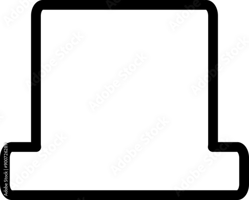 Top Hat Vector Graphic