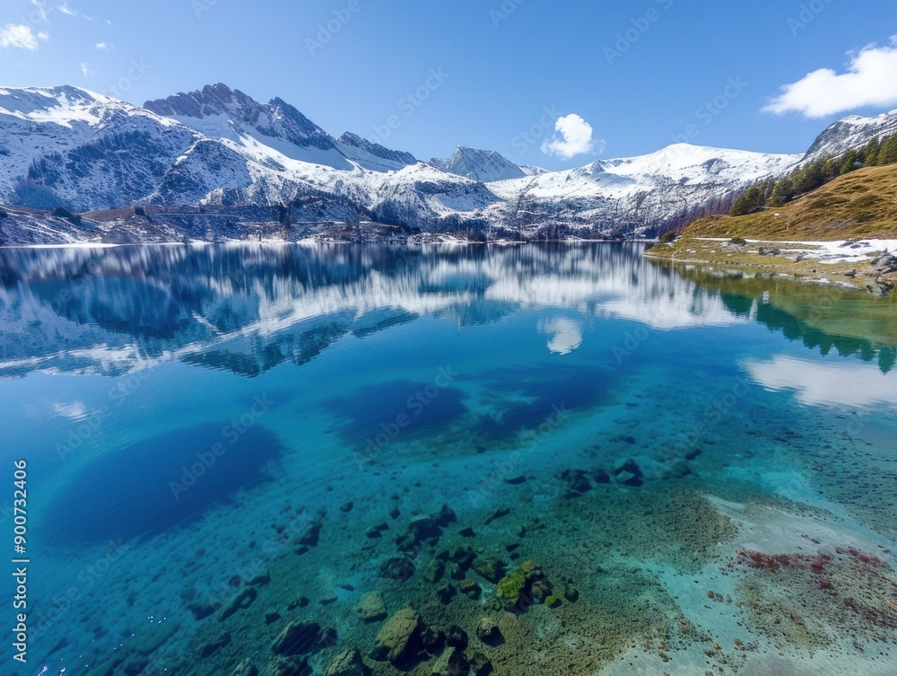 Mountain Lake Reflection in the Alps Mountain Lake Reflection in the Alps