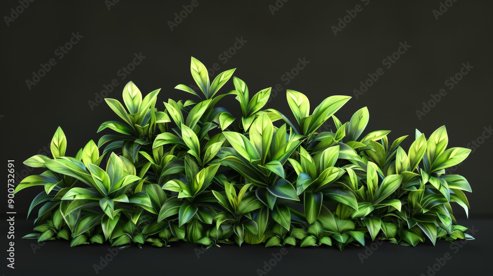 bush on black background bush on black background