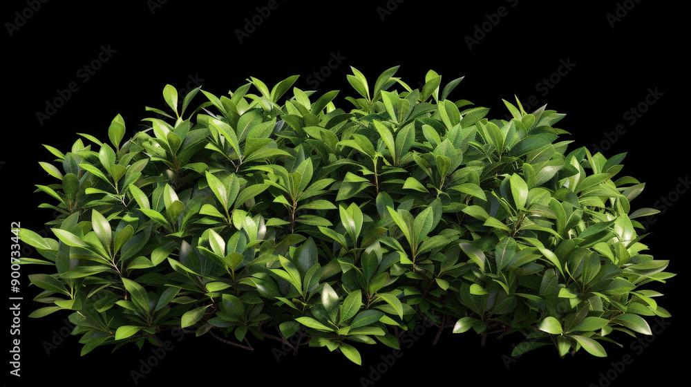 Naklejka premium bush on black background