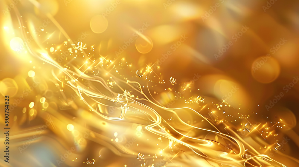 Wallpaper with golden hues blurred images and soft shimmering light Wallpaper with golden hues blurred images and soft shimmering light