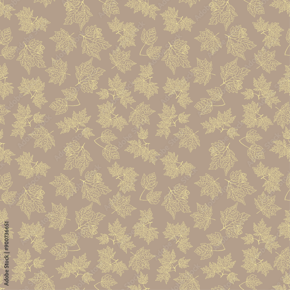 Seamless pattern with autumn leaves. Falling leaves. Autumn botanical background. For design of banners, fabrics, textiles, wallpaper. Vector illustration Seamless pattern with autumn leaves. Falling leaves. Autumn botanical background. For design of banners, fabrics, textiles, wallpaper. Vector illustration