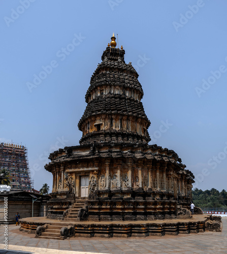 Sri Vidyashankar Temple in memory of pontiff Sri Vidyashankar in Sringeri, India.