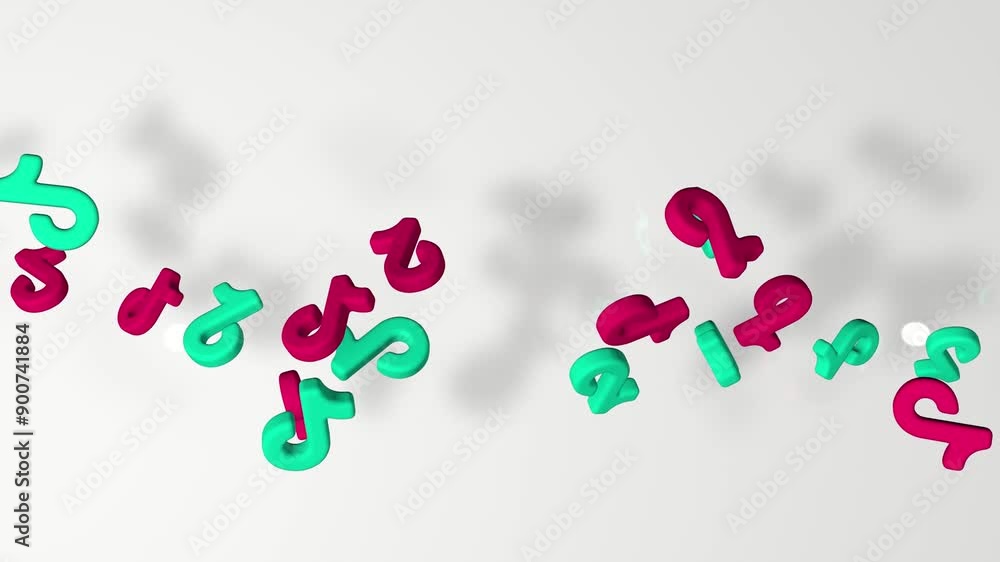 Editorial Use: 3D Animation Rendering, Tik Tok Social Media Logos Falling with Circle Model Ukraine, Dnipro, July 28, 2024 Editorial Use: 3D Animation Rendering, Tik Tok Social Media Logos Falling with Circle Model Ukraine, Dnipro, July 28, 2024