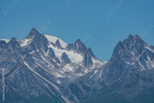 Mount Foraker is a 17,400-foot (5,304 m) mountain in the central Alaska Range, in Denali National Park, 14 mi (23 km) southwest of Denali. Grand Tokosha. Denali Viewpoint South photo