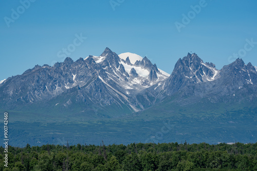 Mount Foraker is a 17,400-foot (5,304 m) mountain in the central Alaska Range, in Denali National Park, 14 mi (23 km) southwest of Denali. Grand Tokosha. Denali Viewpoint South photo