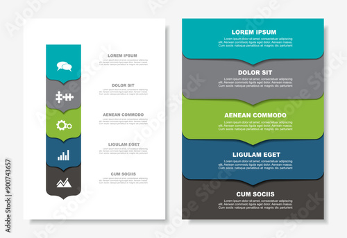 Infographic design template with place for your data. Vector illustration.