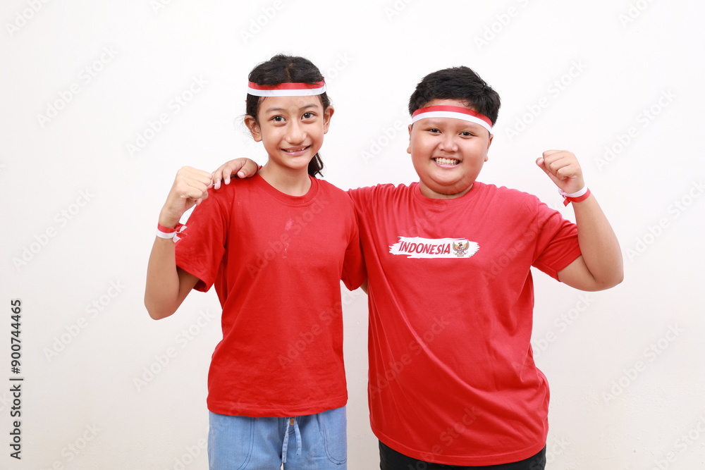 Indonesian children celebrate Indonesian Independence Day, August 17 Indonesian children celebrate Indonesian Independence Day, August 17
