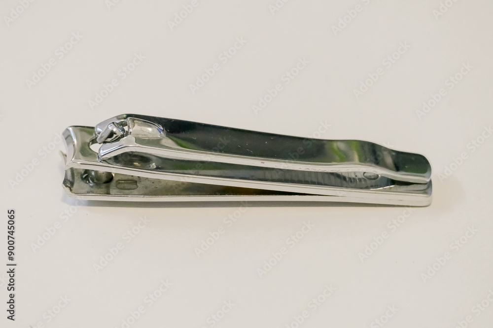 Nail clippers on a white background. Nail clippers on a white background.