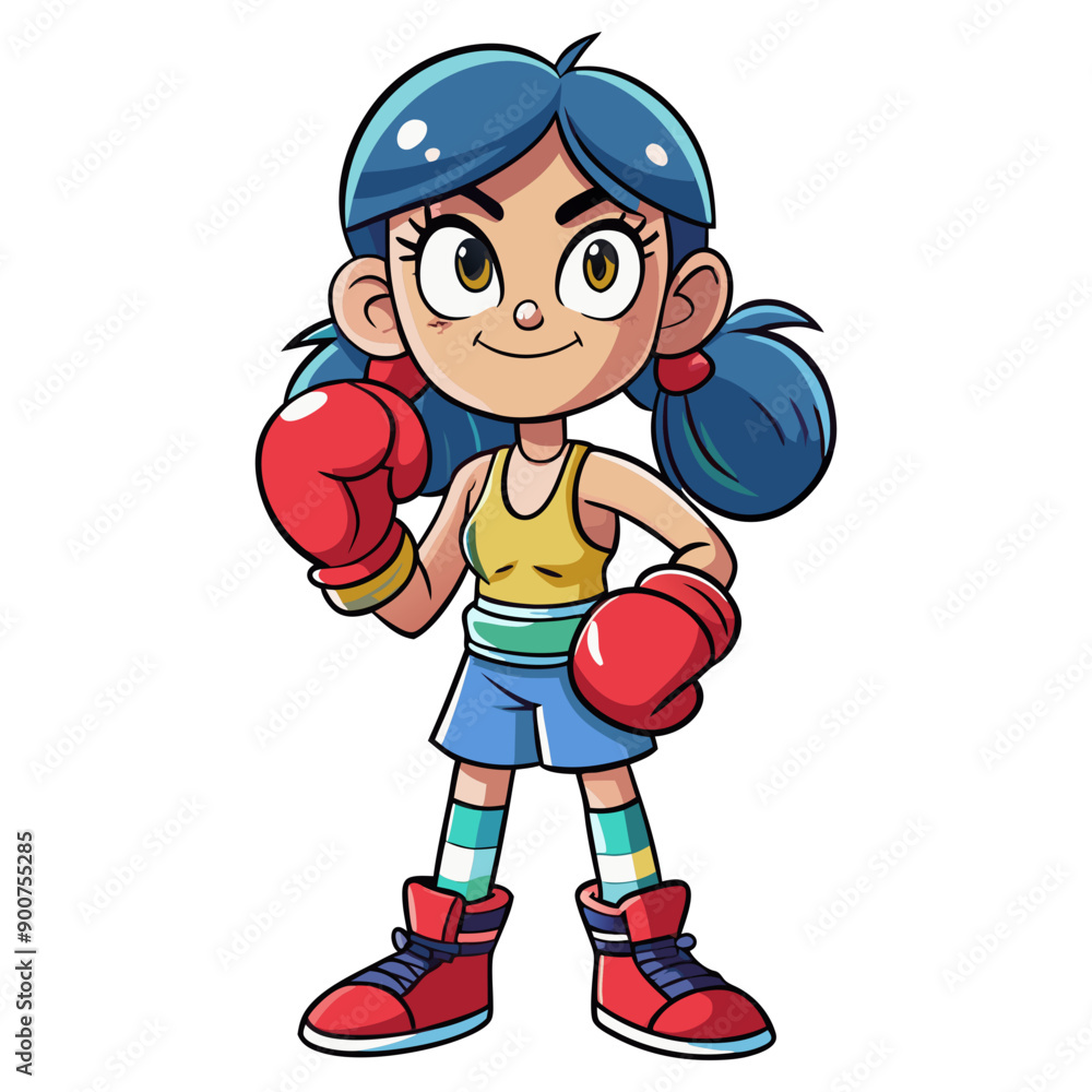 boxing player cartoon vector boxing player cartoon vector