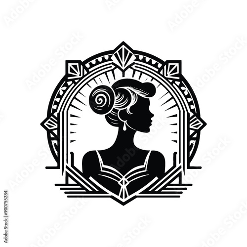 woman wearing retro fashion pin up girl look with a sweetheart neckline and victory rolls