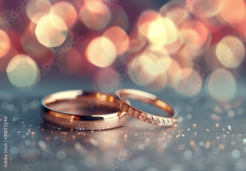 Wedding Bands on a Table