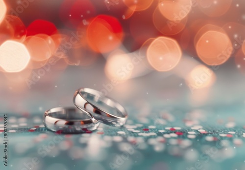 Wedding Bands on a Table