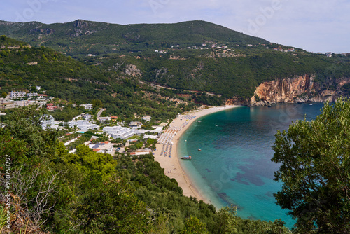 View of Lichnos beach near Parga, Greece