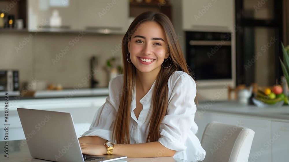 Happy young woman Entrepreneur running her online business by enjoying working from home. Happy young woman Entrepreneur running her online business by enjoying working from home.